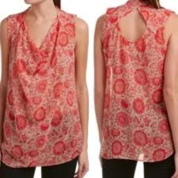 Cabi Vita Floral Draped Front Blouse size Small - Picture 1 of 6
